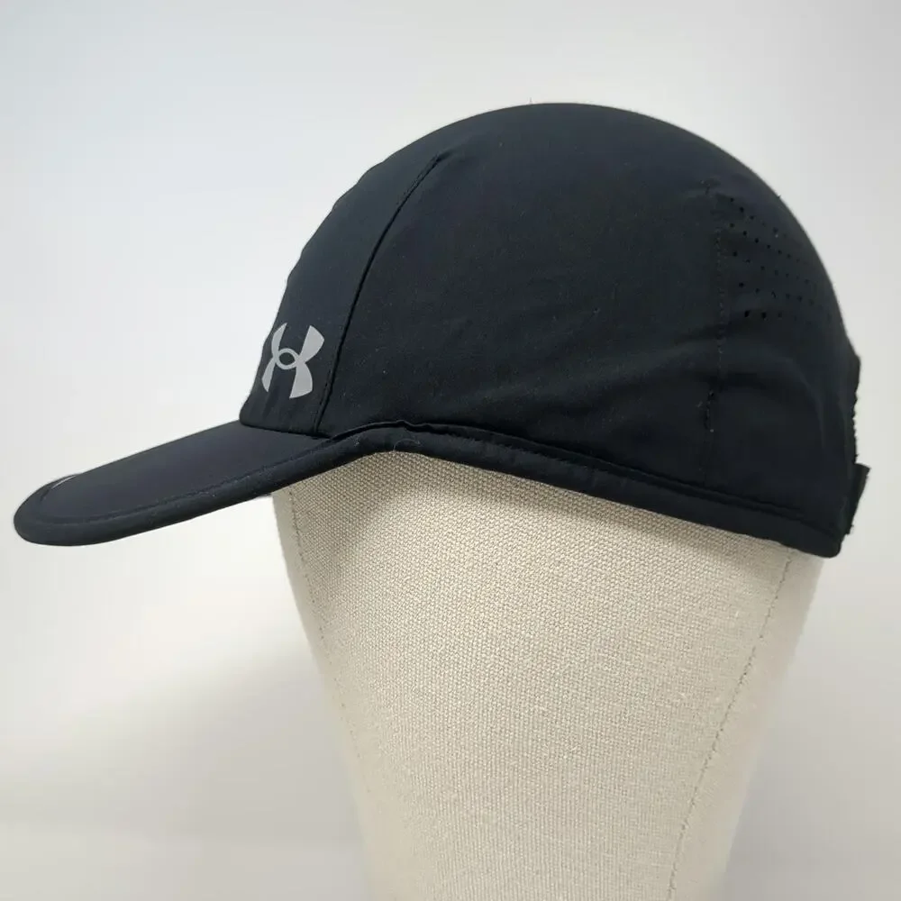 Under Armour Baseball Cap Black One Size Hat Reflective Running Strapback